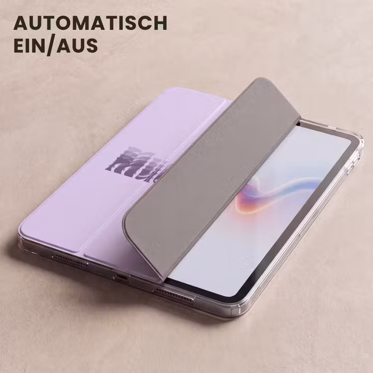 iPad-Hülle - Mucho amor - Lila - Lagenbuchstaben — 5