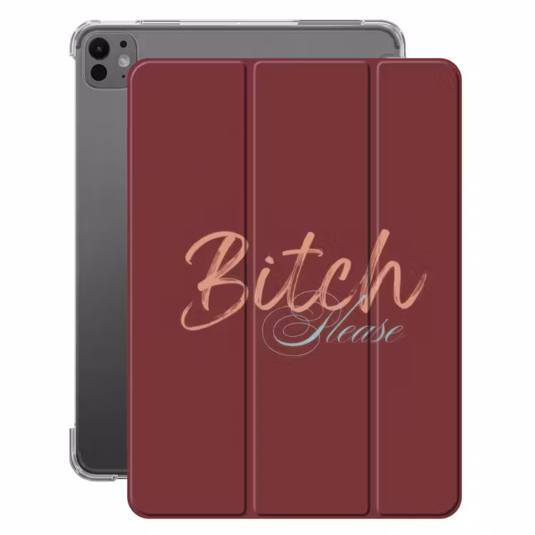 iPad-Hülle - Schlampe bitte - Rot - Blau — 1