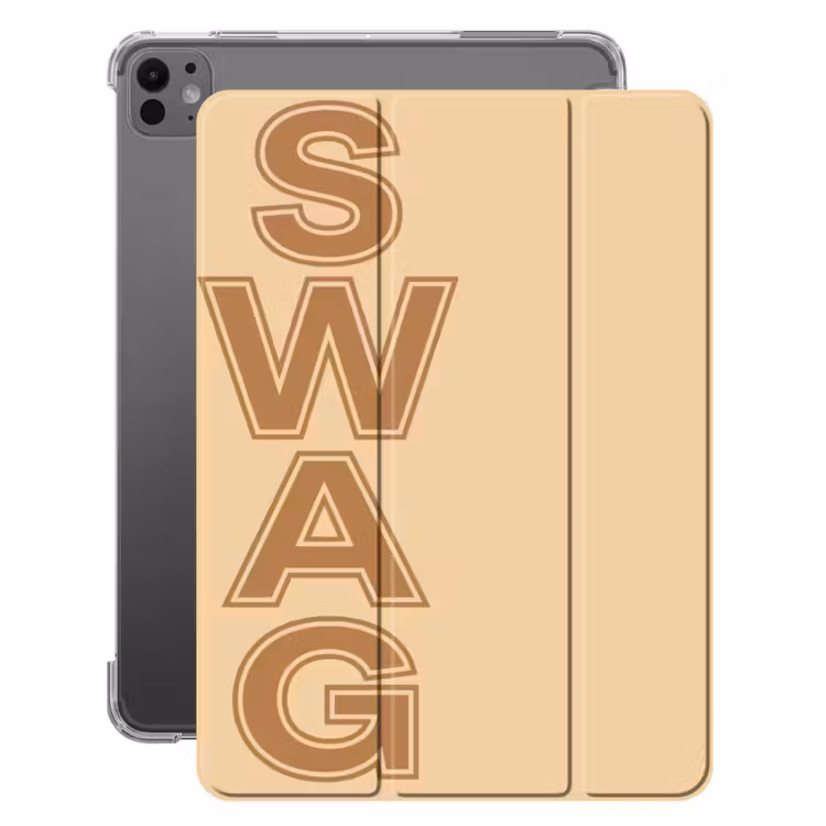 iPad-Hülle - Swag - Braun - Beige — 1