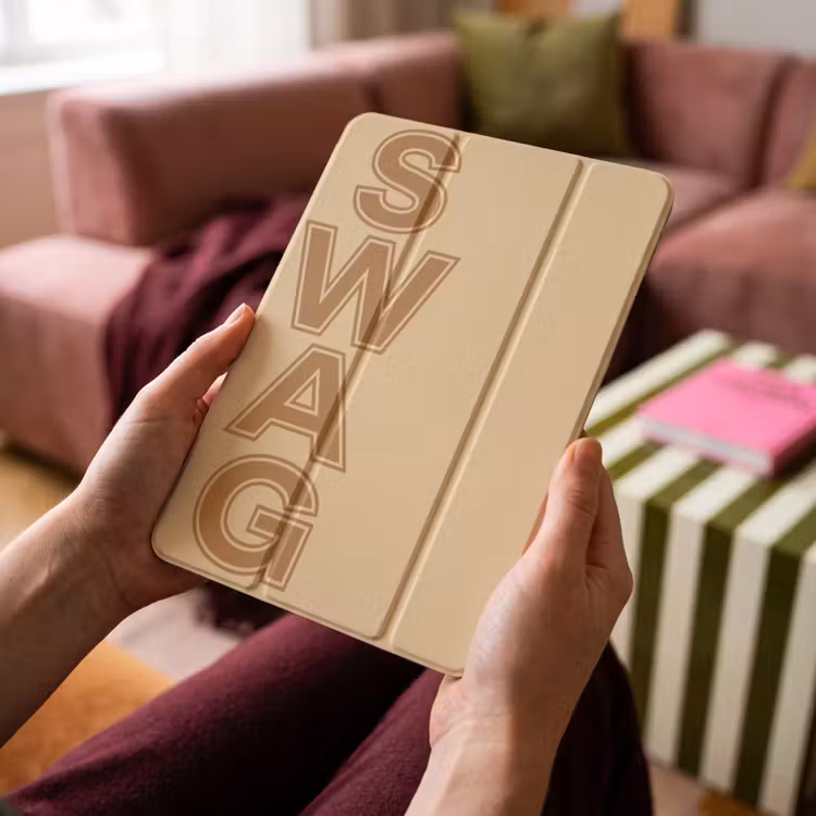 iPad-Hülle - Swag - Braun - Beige — 4