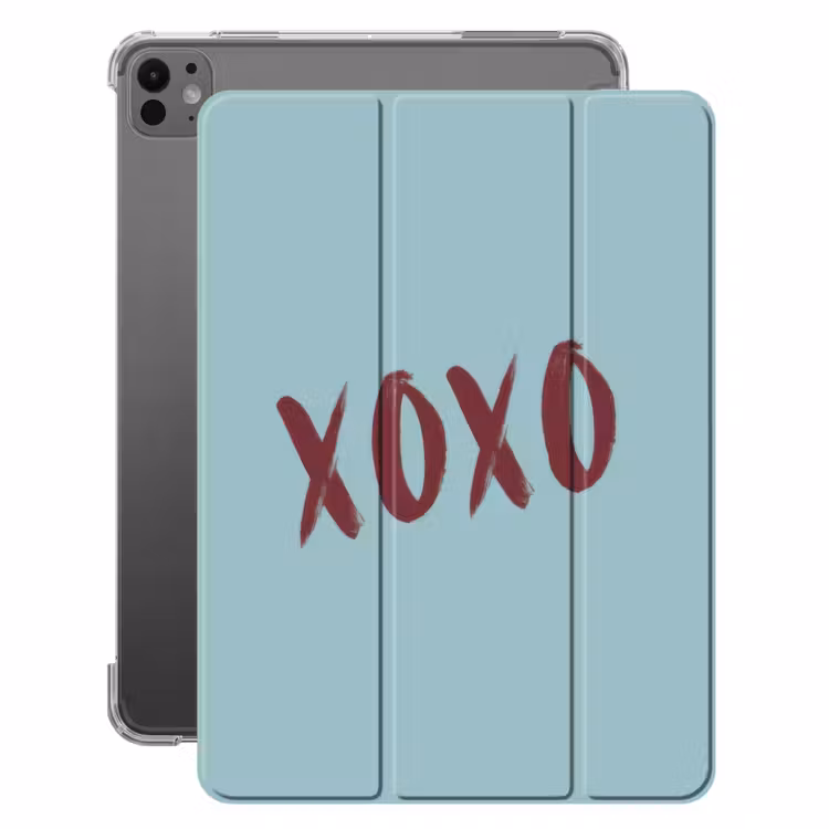 iPad-Hülle - XOXO - Blau - Rot — 1