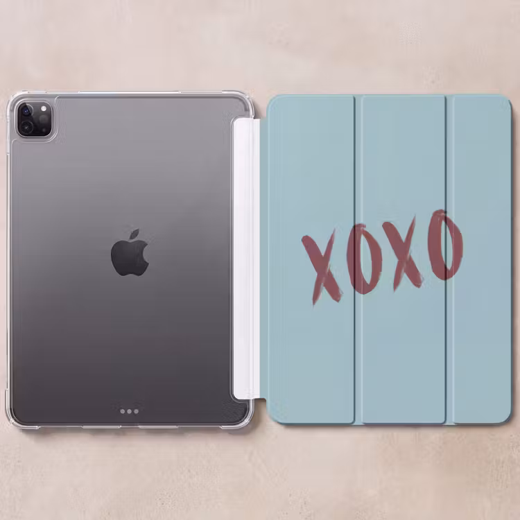 iPad-Hülle - XOXO - Blau - Rot — 6