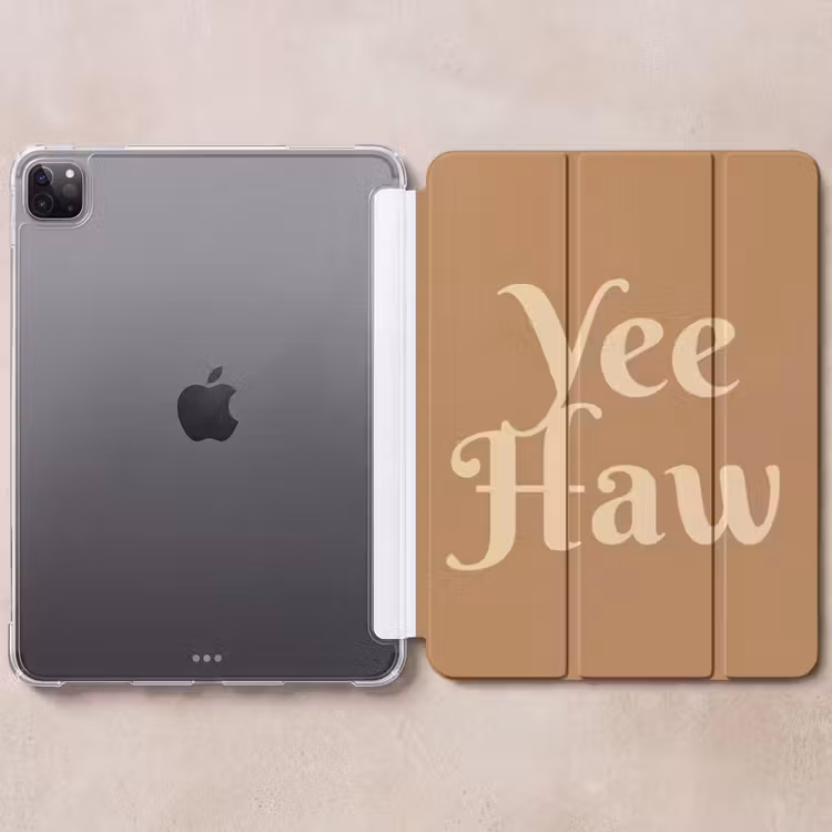 iPad-Hülle - Yee haw - Braun - Minimalistisch — 6