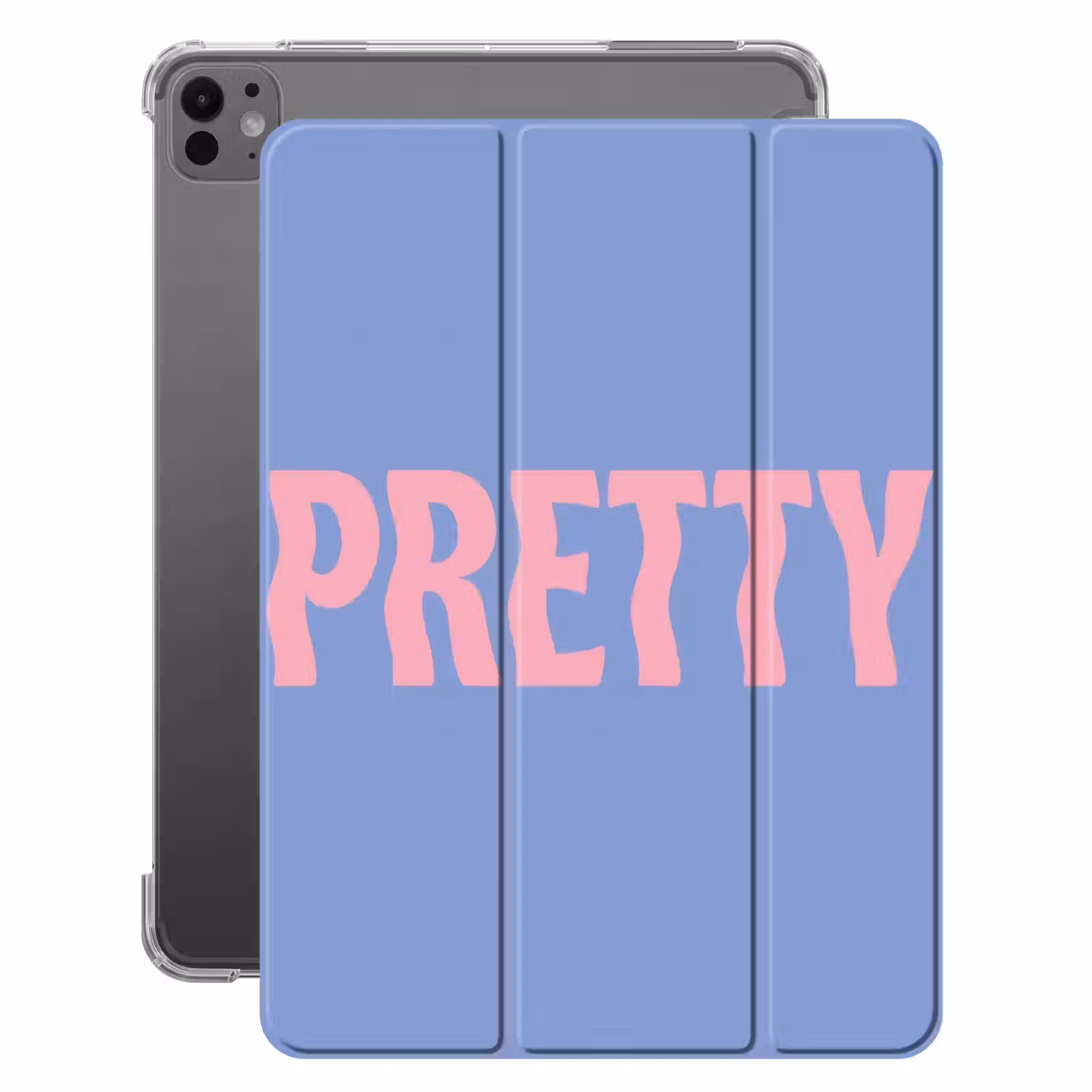 iPad-Hülle - Hübsch - Rosa - Blau - Gewellt — 1