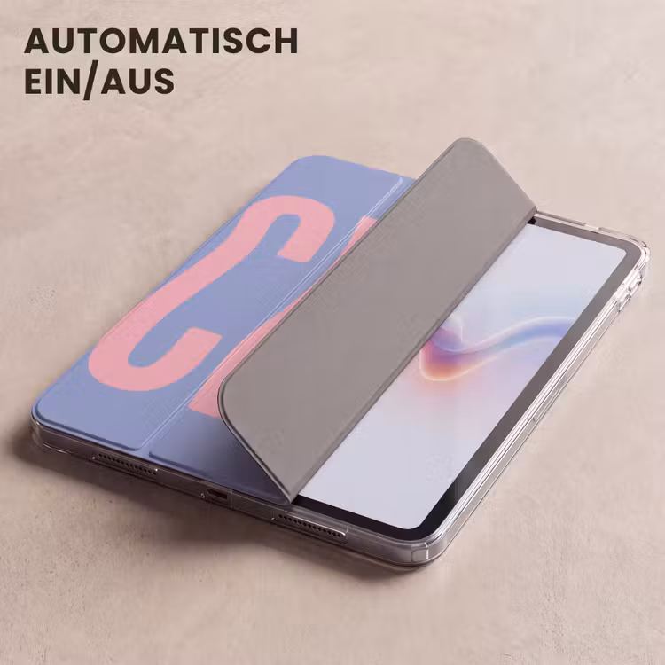 iPad-Hülle - Chill - Rosa - Blau - Gewellt — 5