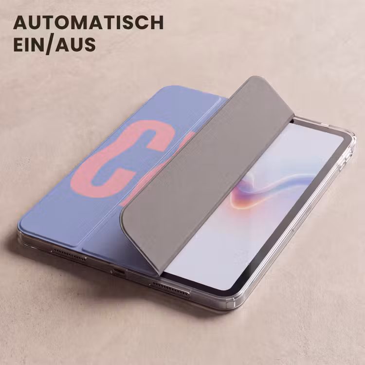 iPad-Hülle - Ciao - Rosa - Blau - Gewellt — 5
