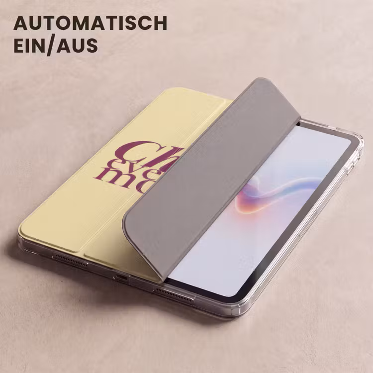 iPad-Hülle - Genieße jeden Moment - Cocktailglas - Gelb — 5