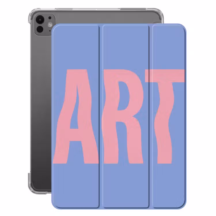 iPad-Hülle - Kunst - Rosa - Blau — 1