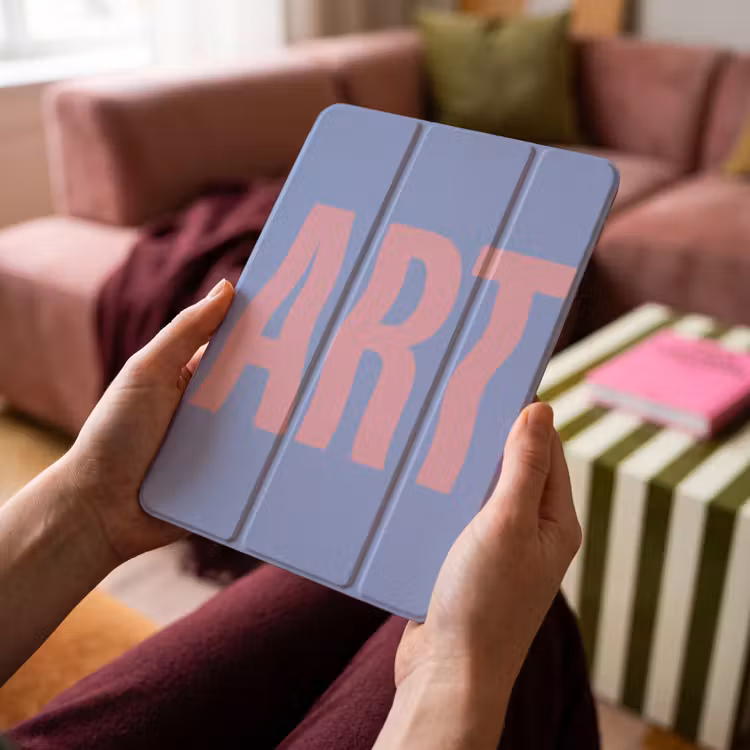 iPad-Hülle - Kunst - Rosa - Blau — 4