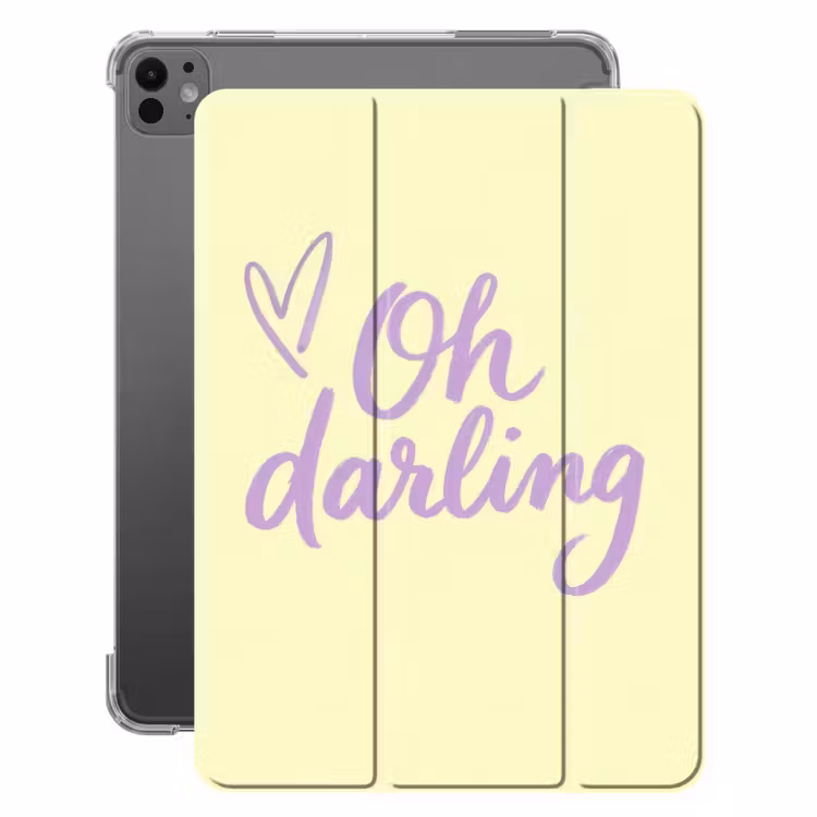 iPad-Hülle - Oh, Liebling - Gelb - Herz — 1