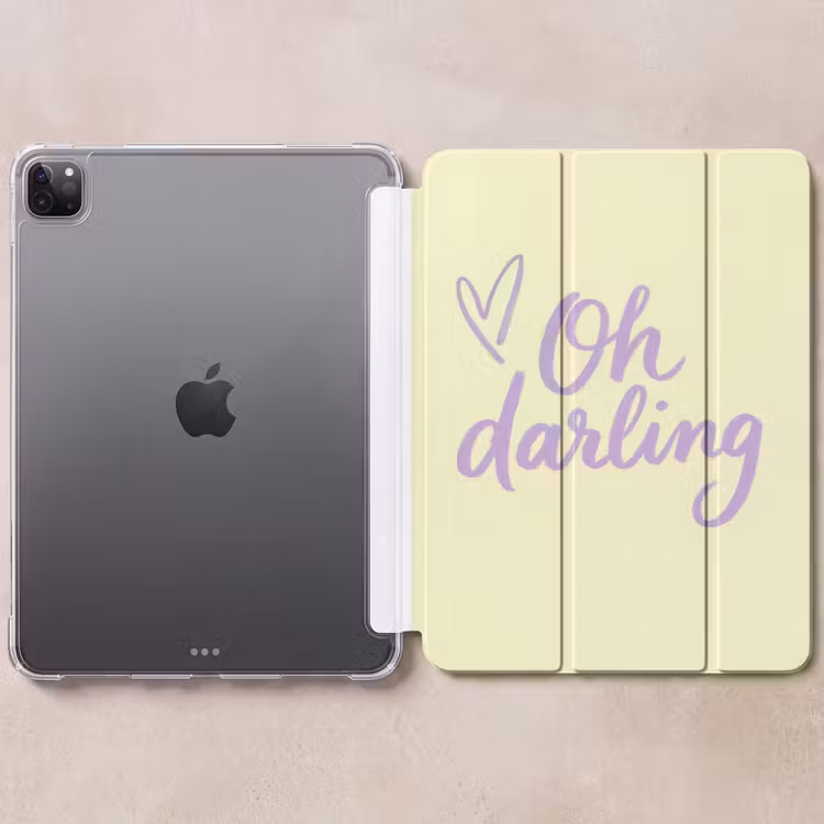 iPad-Hülle - Oh, Liebling - Gelb - Herz — 6