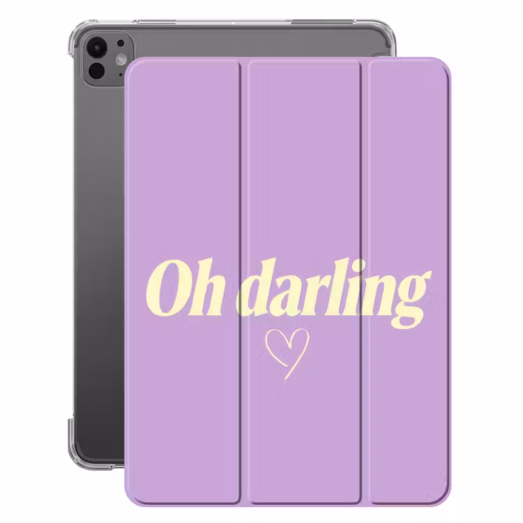 iPad-Hülle - Oh Liebling - Herz - Lila — 1