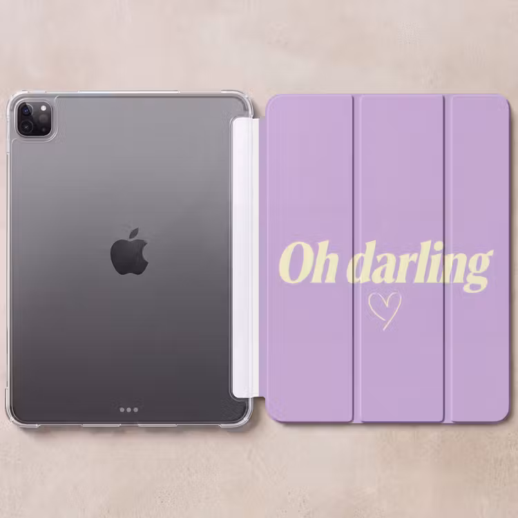 iPad-Hülle - Oh Liebling - Herz - Lila — 6