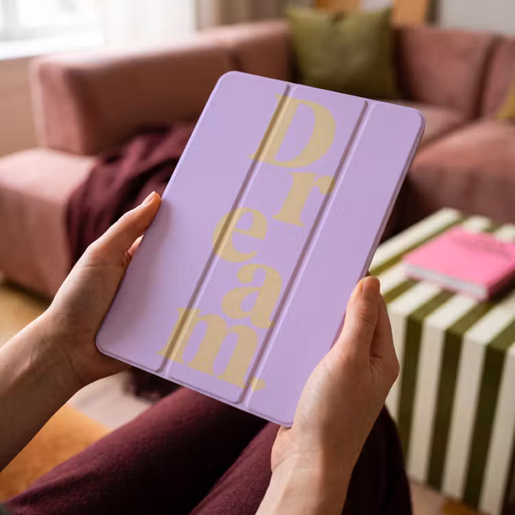 iPad-Hülle - Traum - Lila - Typografisch — 4