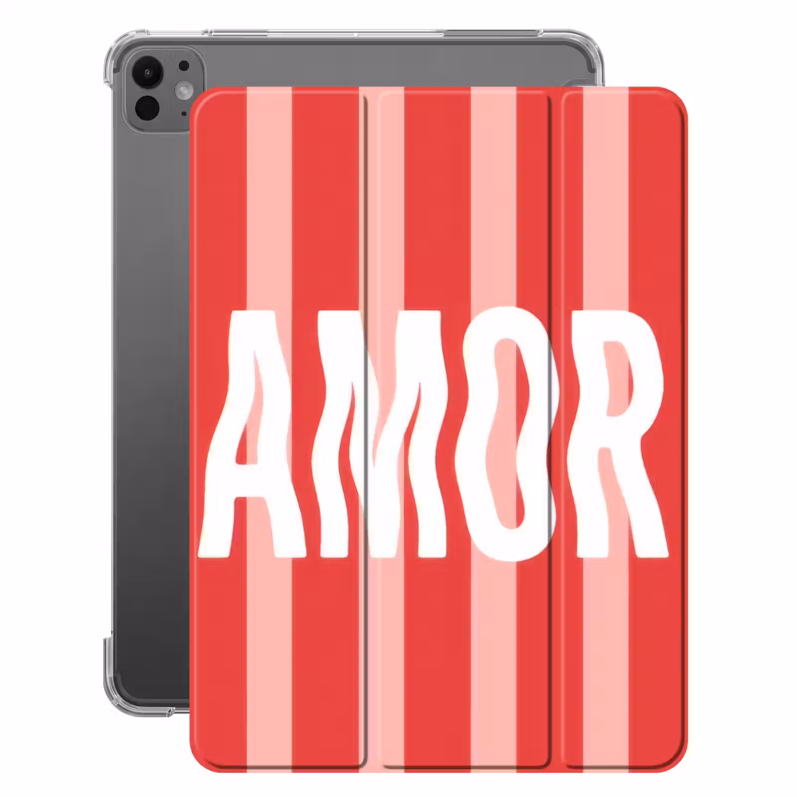 iPad-Hülle - Amor - Streifen - Rot - Rosa — 1