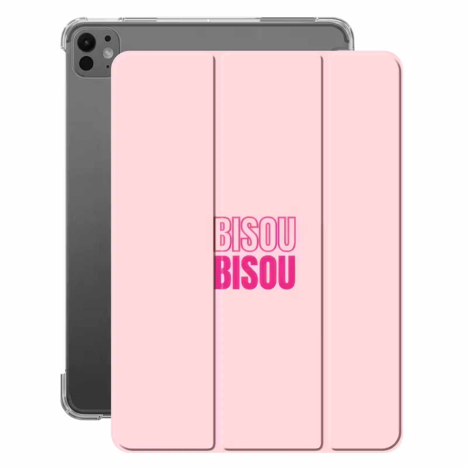 iPad-Hülle - Bisou - Rosa - Minimalistisch — 1