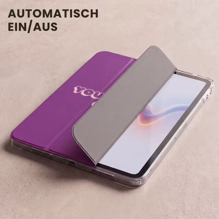 iPad-Hülle - Du machst das toll - Lila - Blasen-Buchstaben — 5
