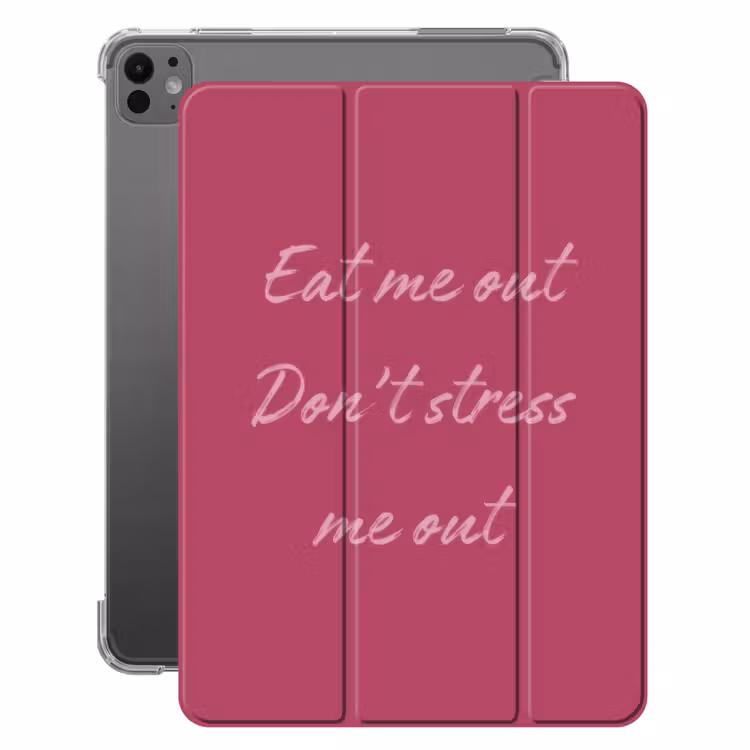 iPad-Hülle - Iss mich auf, stresst mich nicht - Pink - Minimalist — 1