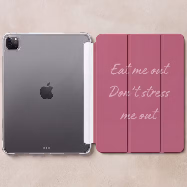 iPad-Hülle - Iss mich auf, stresst mich nicht - Pink - Minimalist — 6