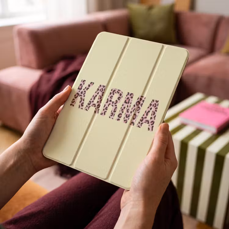 iPad-Hülle - Karma - Leopardenmuster - Gelb — 4