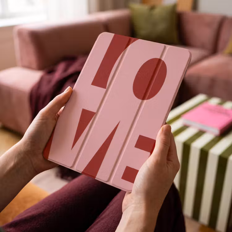 iPad-Hülle - Liebe - Rot - Blockbuchstaben — 4
