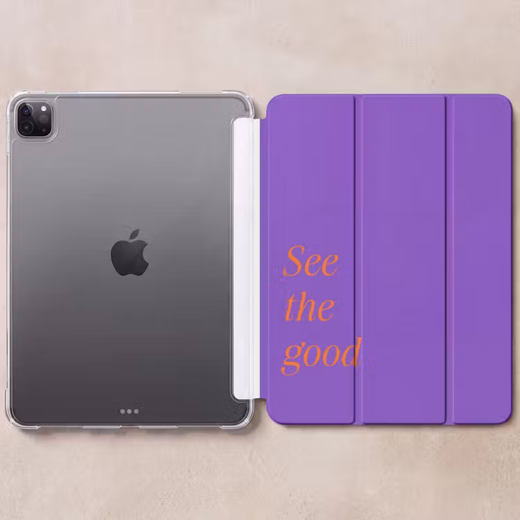 iPad-Hülle - Siehe das Gute - Orange - Lila — 6