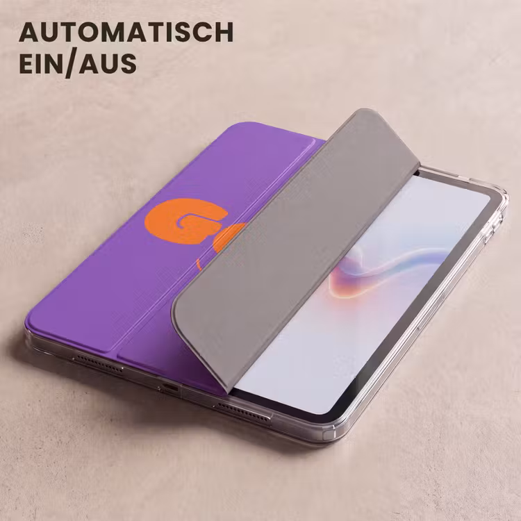 iPad-Hülle - Siehe das Gute - Orange - Lila - Smiley — 5