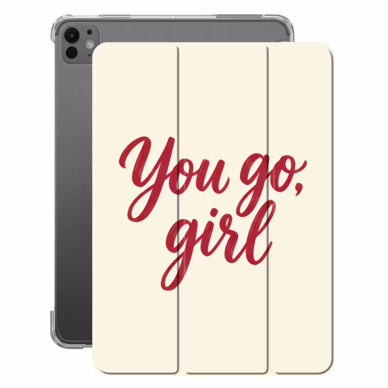 iPad-Hülle - Du gehst Mädchen - Rot - Weiß — 1
