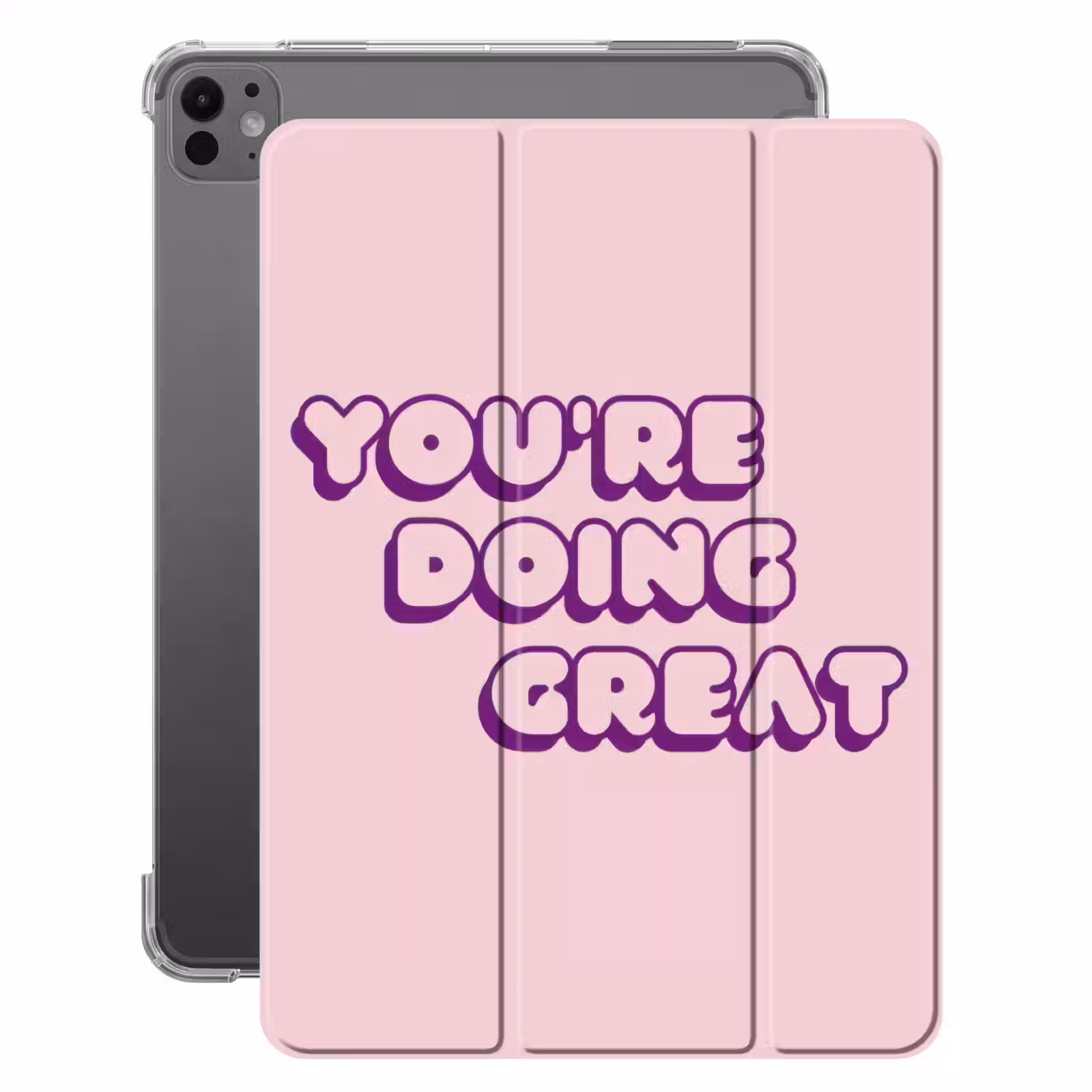 iPad-Hülle - Du machst das toll - Pink - Bubble letters — 1