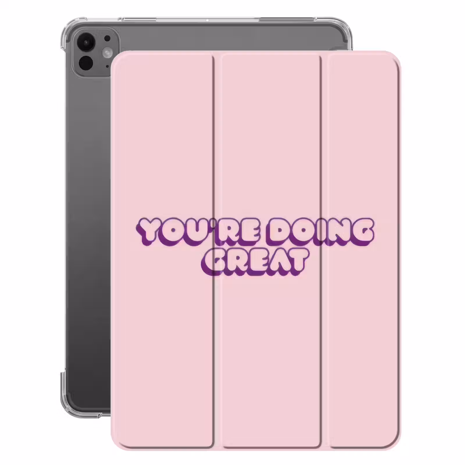 iPad-Hülle - Du machst das toll - rosa - 3D — 1