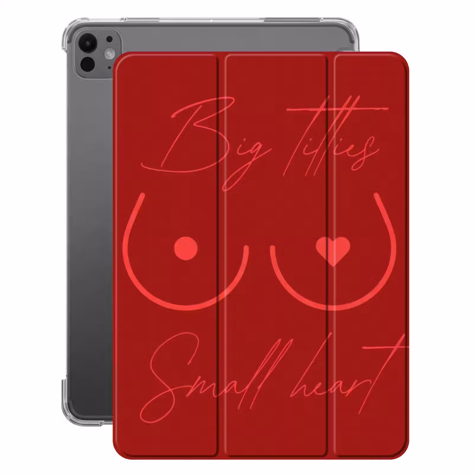 iPad-Hülle - Große Titten kleines Herz - Rot - Herz — 1