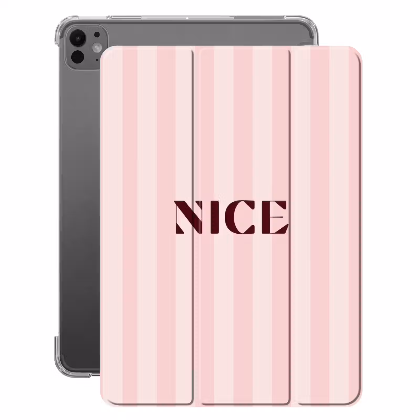 iPad-Hülle - Hübsch - Streifen - Rosa — 1