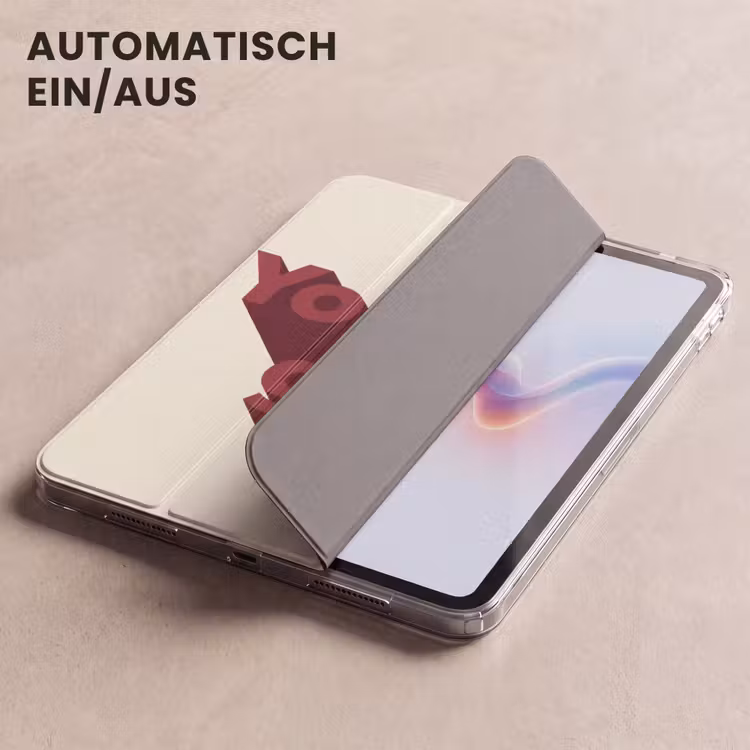 iPad-Hülle - Du gehst Mädchen - 3D - Rot — 5