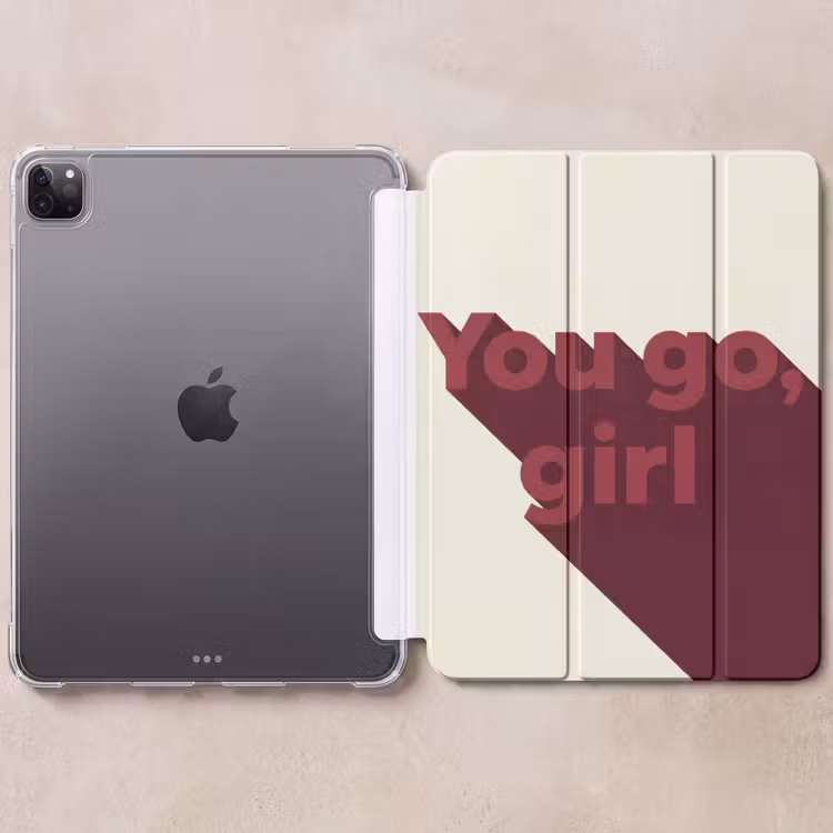 iPad-Hülle - Du gehst Mädchen - 3D - Rot — 6
