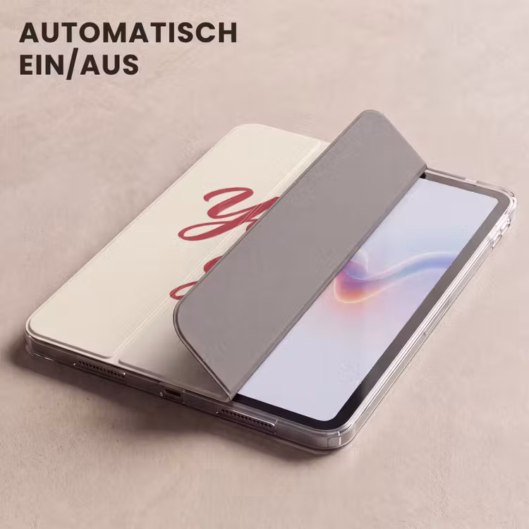 iPad-Hülle - Du gehst Mädchen - Rot - Weiß — 5