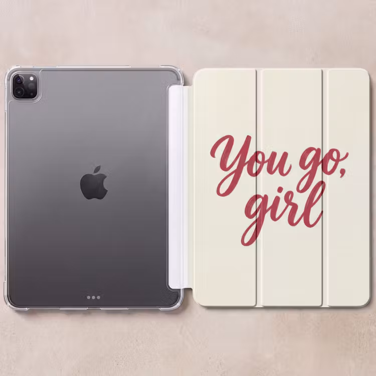iPad-Hülle - Du gehst Mädchen - Rot - Weiß — 6