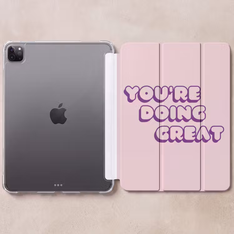 iPad-Hülle - Du machst das toll - Pink - Bubble letters — 6