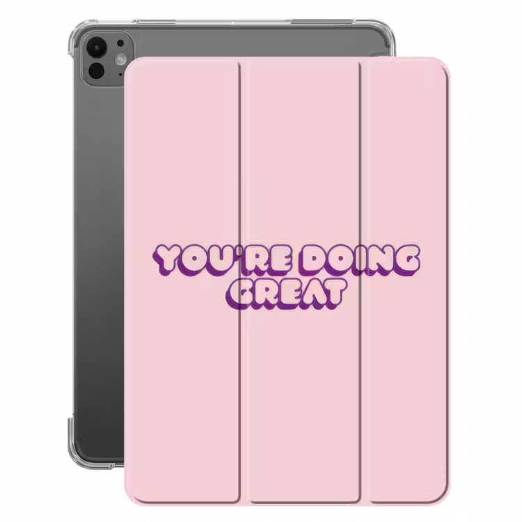 iPad-Hülle - Du machst das toll - rosa - 3D — 1
