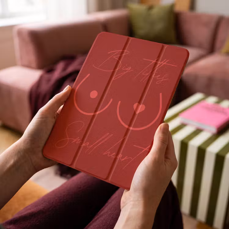 iPad-Hülle - Große Titten kleines Herz - Rot - Herz — 4