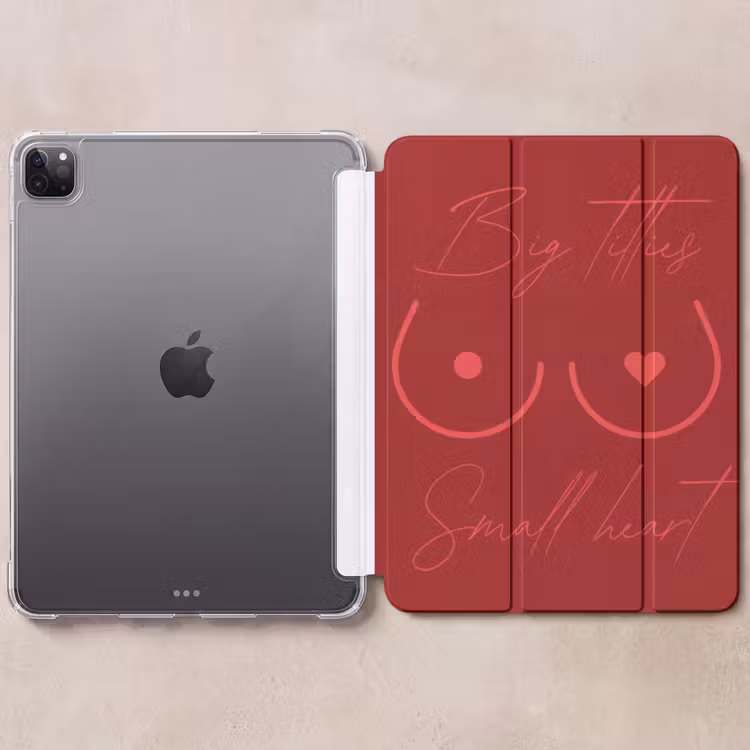 iPad-Hülle - Große Titten kleines Herz - Rot - Herz — 6