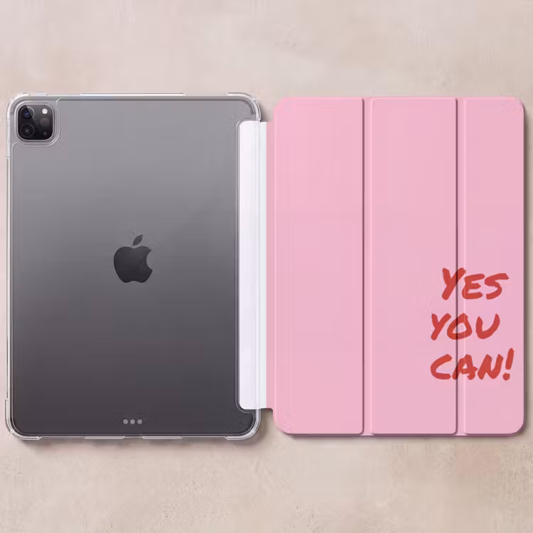 iPad-Hülle - Ja, du schaffst es - Rot - Rosa — 6