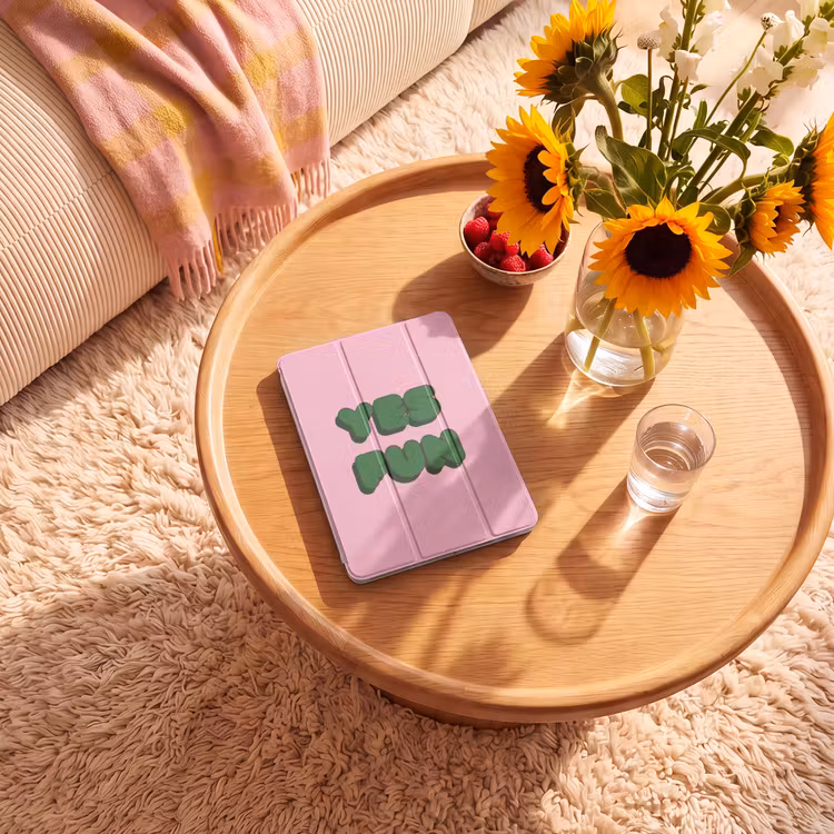 iPad-Hülle - Ja Spaß - Grün - Rosa — 2