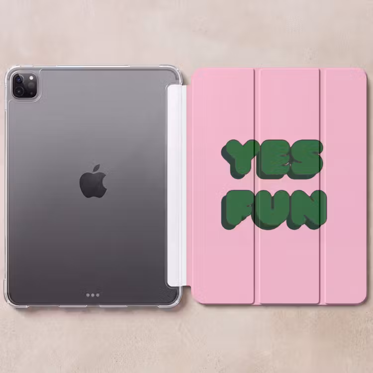 iPad-Hülle - Ja Spaß - Grün - Rosa — 6