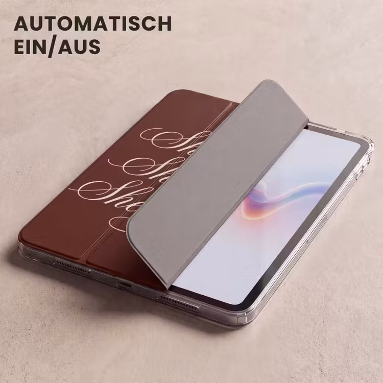 iPad-Hülle - Sie plant, sie leuchtet, sie erreicht - Rot - Kursiv — 5