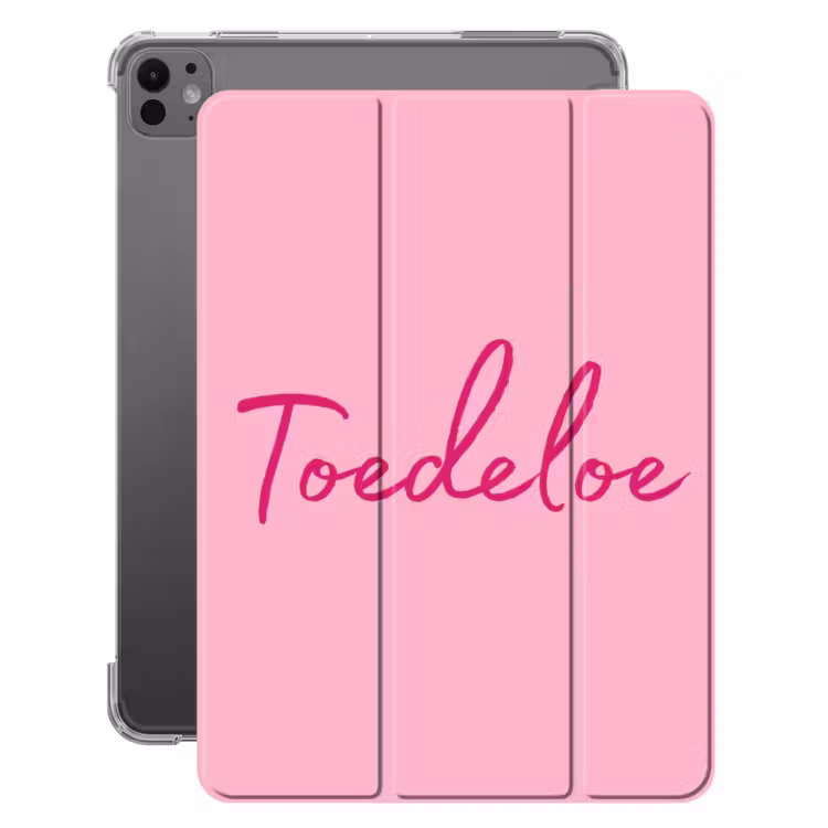 iPad-Hülle - Tschüss – Pink – Minimalistisch — 1