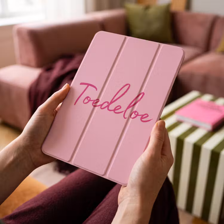 iPad-Hülle - Tschüss – Pink – Minimalistisch — 4