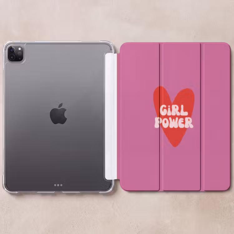 iPad-Hülle - Girl power - Herz - Rosa - Rot — 6