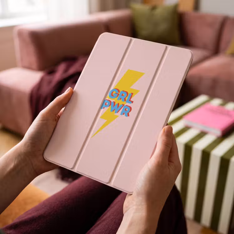 iPad-Hülle - Grl pwr - Blitz - Rosa — 4