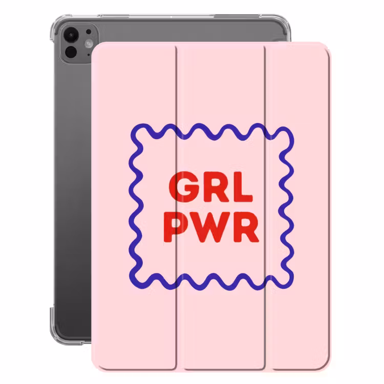 iPad-Hülle - Grl pwr - Rosa - Rahmen — 1