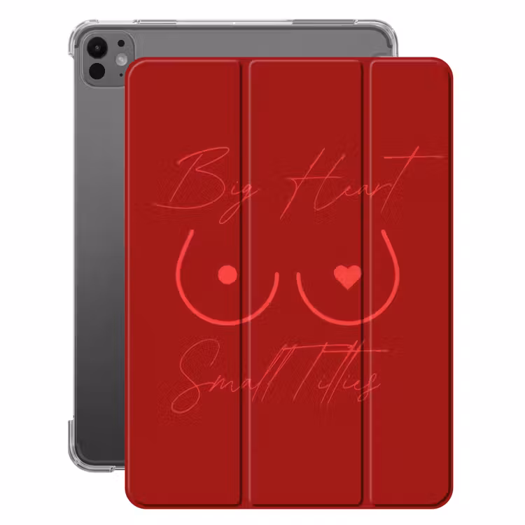 iPad-Hülle - Großes Herz kleine Titten - Herz - Rot — 1